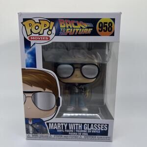 Funko Pop MOVIES BACK To The Future - Marty With Glasses #958‎ Minor Box Damage